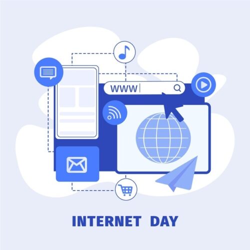 flat internet day illustration 23 2148912134 1